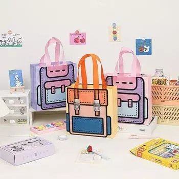 1 шт., подарочная упаковка для сладостей, сумка для закусок, печенья, конфет, праздничных принадлежностей, сумка для конфет, нетканая детская сумка-тоут