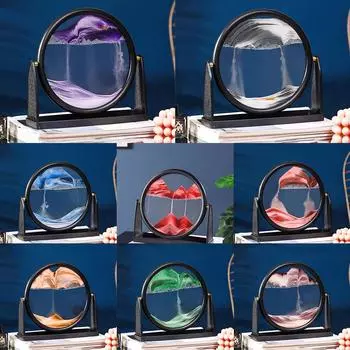 1 шт., подарочное стекло с рисунком зыбучих песков, разноцветное, прочное зелёный