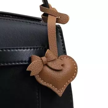 1 шт. подарочные подвески сумка кулон автомобильный держатель для ключей багажные бирки бант искусственная кожа женская пряжка модный брелок в форме сердца