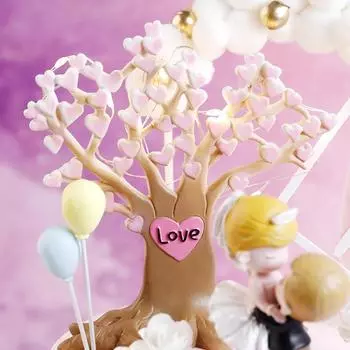 1 шт., подарочный инструмент для выпечки на вечеринку, вставка для кексов Love Tree, многофункциональная самодельная топпер для торта, микроландшафтный декор, украшение