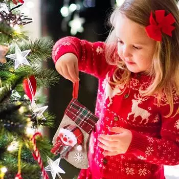 1 шт. Подарочный пакет Рождественский пакет Новый узор Рождественские украшения Рождественские чулки для вечеринки