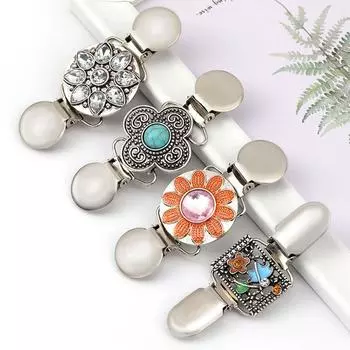 1 шт. Подарочный свитер с кристаллами, модная булавка, зажимы для кардигана, шаль, брошь, утка, зажим для шарфа, застежка, шарм