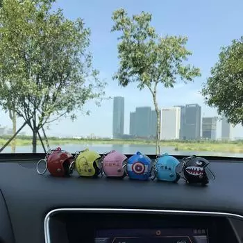 1 шт. подарок для женщин мужчин мотоциклетный шлем кулон брелок милый шлем брелок для ключей украшение для рюкзака украшение своими руками as the picture