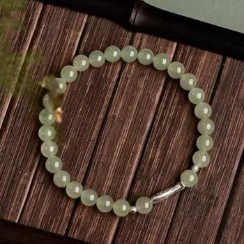 1 шт. Подарок на день рождения, красивая нить, браслет из нефрита и камня кои для подруги, удачи, натуральный камень