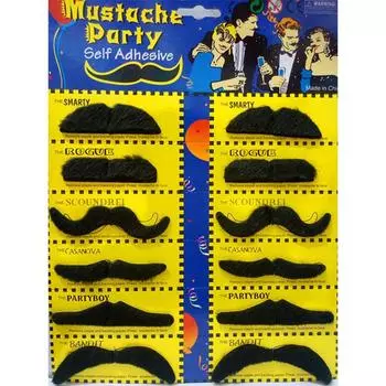 1 шт. поддельная борода на Хэллоуин, праздничные принадлежности имитация бороды, борода усы двенадцать карт One size