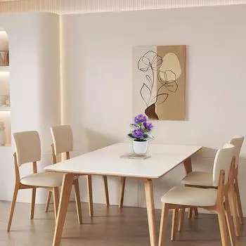 1 шт. поддельные растения настольный орнамент декор комнаты искусственный цветок камелия бонсай моделирование в горшке красный