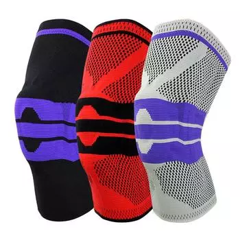 1 шт., поддержка баскетбола, силиконовые наколенники, наколенники, поддержка мениска, защита надколенника, спортивная безопасность, защита L