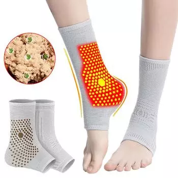 1 шт. Поддержка лодыжки Графен Защита от тепла и холода Лодыжка Полынь Самонагревающийся чехол для лодыжки Запястье Лодыжка M