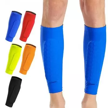 1 шт. поддержка ног футбольные спортивные леггинсы рукава икры чехлы сотовая подушка защита от столкновений снаряжение для женщин и мужчин M