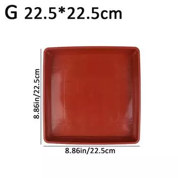 1 шт. поддон для цветочного горшка, блюдце для растений, пластиковые квадратные, прочные полипропиленовые поддоны, поддоны для сбора капель, блюдце для цветочного горшка, садовые поддоны для воды 22.5*22.5cm