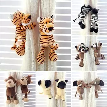 1 шт., подхват для комнаты, джунглей, лесной подхват, держатель для штор с животными, крючки, детские ремни