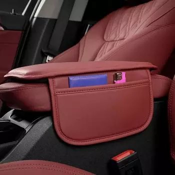 1 шт., подлокотник для автомобиля, подушка для подлокотника, подушка для поддержки локтя, сумка для хранения из искусственной кожи с обеих сторон, универсальные аксессуары для интерьера чёрный