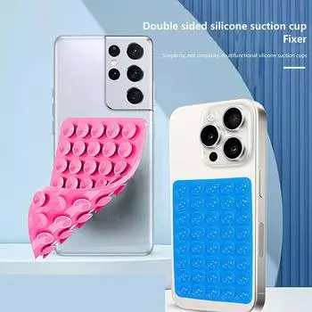 1 шт. Подложка с клеевой присоской для фиксированной подкладки 40 Двусторонняя силиконовая присоска для крепления мобильного телефона Присоска зелёный