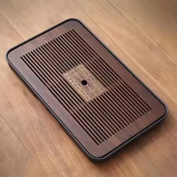 1 шт. поднос для чая, простой маленький поднос для чая, тип хранения воды, бамбуковое сиденье для чая, круглый поднос для чая для чайного домика Spring Line