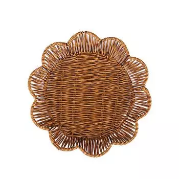 1 шт. поднос для еды, корзина для хранения закусок, многоцелевая тарелка для фруктов, плетеная корзина ручной работы, реквизит для фотосъемки, аксессуары