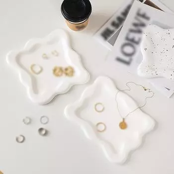 1 шт. Поднос для хранения гипсовых изделий, подставка для фотографий в Instagram, декоративные украшения, ожерелья, кольца, ювелирные изделия, подставка для фона для фотографий