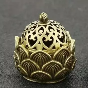 1 шт. Подставка для благовоний в виде лотоса, маленькая конусная горелка для благовоний, мини-подарок в азиатском стиле с цветком лотоса в стиле дзен