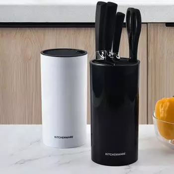 1 шт., подставка для блоков, пластиковая вставка для хранения кухонных принадлежностей, инструментов, органайзер, держатель для ножей