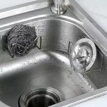 1 шт. Подставка для хранения губки для раковины, поднос для слива мыла, поднос для щеток, органайзер для полотенец в ванной комнате, держатель для кухонных принадлежностей Silver