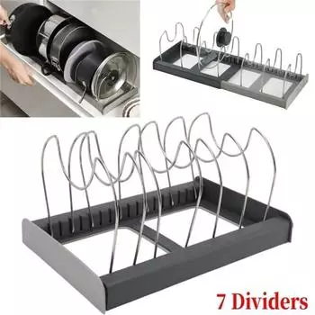 1 шт. подставка для хранения кастрюль, сушка посуды, подставка для посуды, держатель для крышки кастрюли, подставка для хранения из нержавеющей стали, кухонные принадлежности