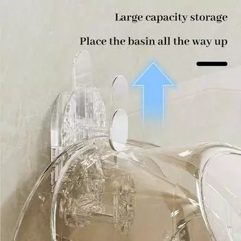 1 шт. Подставка для хранения раковины, крючок для раковины, выдвижной многофункциональный клейкий настенный крючок, подставка для хранения раковины белый