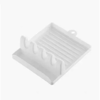 1 шт. подставка для кисти, белый пластик, 4 слота, подставка для кистей, подставка для сбора капель, подставка для акварельной, масляной, акриловой живописи