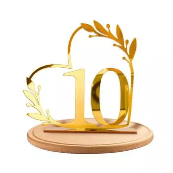 1 шт. Подставка для номера свадебного стола, декоративное зеркало для вечеринки, табличка в форме сердца, держатель для карточек для обеденного стола, украшение