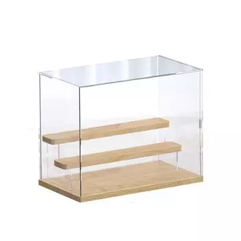 1 шт., подставка для шкафа, держатель для статуэток, стеллаж для выставки товаров, 2/3/4 уровня, глухая коробка, модель, ящик для хранения, пылезащитный чехол для куклы, акрил