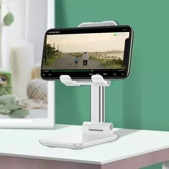 1 шт. подставка для сотового телефона держатель для телефона для стола кровать кухня регулируемая подставка для сотового телефона док совместима с Android/iPhone/ipad зелёный