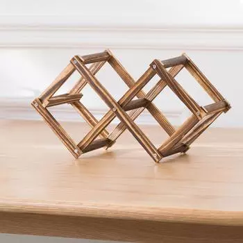 1 шт. подставка для вина, складная полка для вина в сборе, кухонный органайзер, деревянный держатель