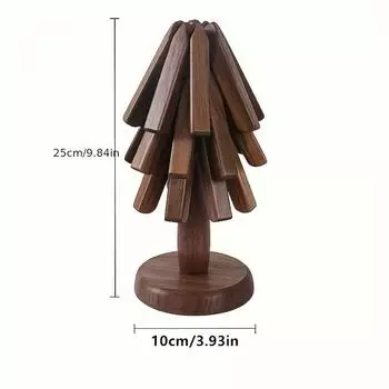 1 шт., подставка под стакан, теплоизоляционный коврик из орехового дерева, коврик для обеденного стола, противоожоговый коврик для кастрюли, коврик для чашки, коврик для тарелок, креативное украшение