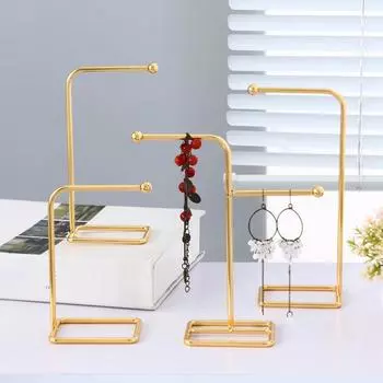 1 шт. Подставки для хранения ювелирных изделий, несколько форм, железный держатель для ожерелья и брелока, товары для дома, металлическая полка для хранения сумок, подвесная