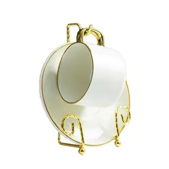 1 шт. подставки для кофейных чашек, винтажная подставка для кружек с водой, элегантная металлическая подставка для чайной чашки, держатель для гостиной, полка для блюдца на кухню