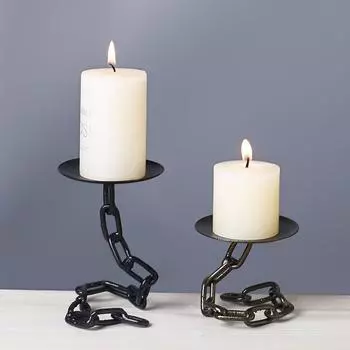 1 шт. Подсвечник-цепочка в виде бабочки из железа, подсвечник-цепочка, украшения для стола, предметы интерьера