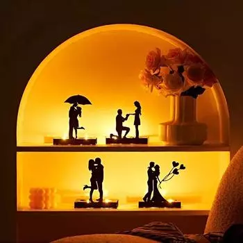 1 шт., подсвечник для Дня святого Валентина, предметы искусства и ремесла, праздничные принадлежности, металлический материал, настольное украшение, макет сцены, праздничные подарки