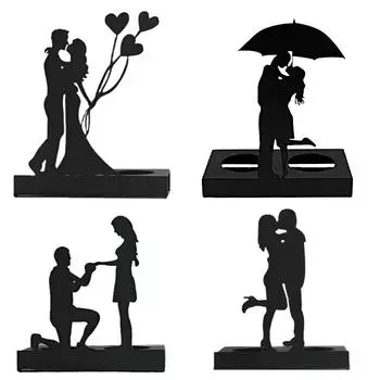 1 шт. подсвечник для вечеринок, свадебные праздничные подарки, черный настольный орнамент, макет сцены, искусство и ремесла, металлический материал