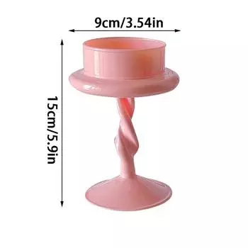 1 шт., подсвечник на день Святого Валентина, стеклянный подсвечник, чайные восковые подсвечники, романтические подсвечники 9x15cm