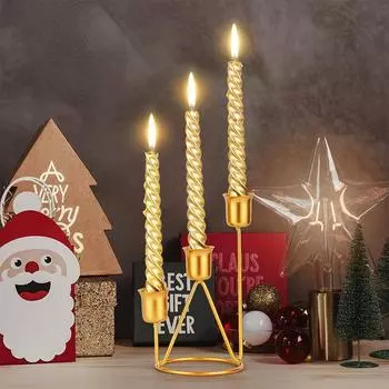 1 шт. подсвечник украшение для ужина при свечах романтическая вечеринка украшения стола чёрный