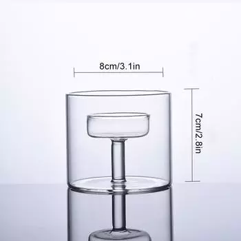 1 шт., подсвечник в европейском стиле, подставка для свадебного украшения, подсвечник, прозрачное стекло S