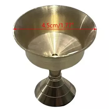 1 шт. подсвечники медный держатель для масляной лампы длинный подсвечник поставить свечу медная чашка домашний декор S