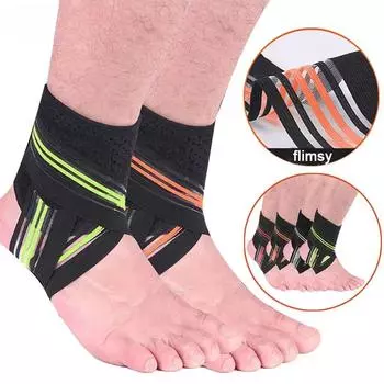 1 шт. подтяжки для лодыжки поддерживают защиту, предотвращают повторные травмы, регулируемый компрессионный бандаж для лодыжки при растяжении связок лодыжки и спортивных травмах