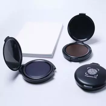 1 шт. подушечка для снятия отпечатков пальцев, подушечка для снятия отпечатков пальцев, для нотариальных удостоверений личности, комплект для снятия отпечатков пальцев синий