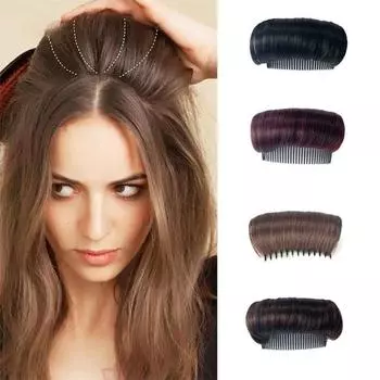 1 шт. Подушечка для волос модные парики креативные женские аксессуары пушистый невидимый зажим подушка для головы объемная основа