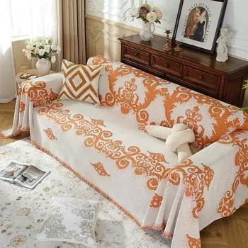 1 шт. Подушка для дивана Four Seasons, универсальный пылезащитный чехол для мебели, одеяло для гостиной, дома, простой цельный чехол 1seater 180x130cm синий