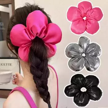 1 шт. Подушка для головы Лента Премиум Веревка для волос Милая губка Цветочная повязка для волос Простая модель Разноцветная