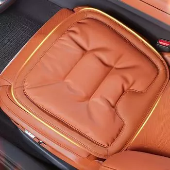 1 шт. Подушка для переднего сиденья автомобиля, удобная подушка из необрастающей кожи, универсальные чехлы для сидений, аксессуары для салона автомобиля чёрный
