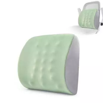 1 шт. Подушка для поясницы, эргономичная подушка с эффектом памяти, для облегчения боли в пояснице, для автомобильных сидений, офисных кресел 40x35x10cm серый