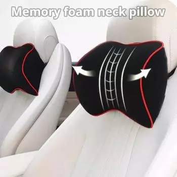 1 шт., подушка для шеи автомобиля, аксессуары, подушка для авто сиденья, поддержка головы, защита для шеи, автомобильное сиденье, подставка для шеи, хлопок с эффектом памяти