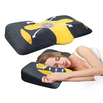 1 шт. Подушка для шеи без запаха ортопедическая подушка для поддержки шеи и плеч подушка для шеи из пены с эффектом памяти эргономичная для сна дома оранжевый
