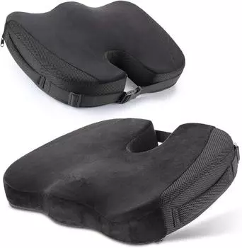 1 шт. подушка для сиденья копчика из пены с эффектом памяти U-образная подушка для стула подушка для автомобиля офис для массажа боли в копчике чёрный